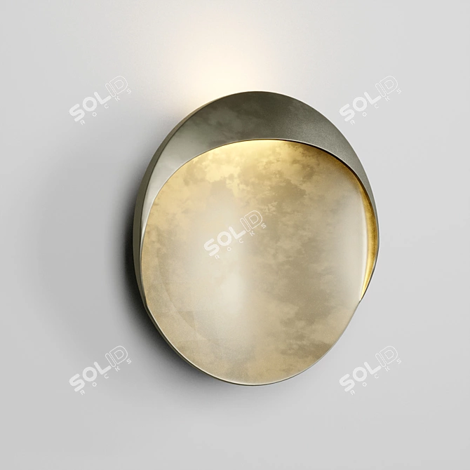 Modern Flindt Wall Light Fixture 3D model image 3