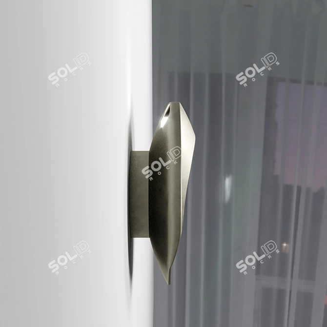 Modern Flindt Wall Light Fixture 3D model image 4