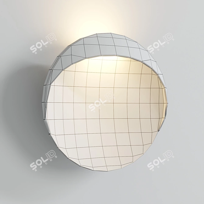 Modern Flindt Wall Light Fixture 3D model image 5