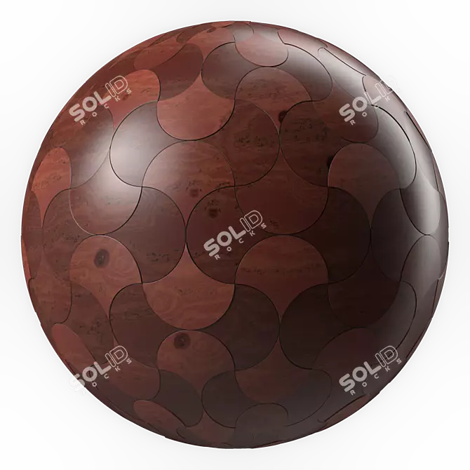 PBR Parquet Wood 4k textures 3D model image 1