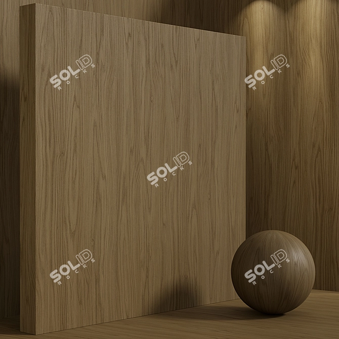  Seamless Oak Wood Material Set 3D model image 4