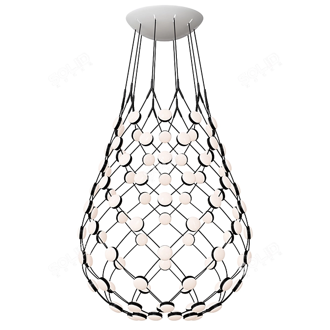 Elegant Lighting Fixture: Nacelle Chandelier 3D model image 1