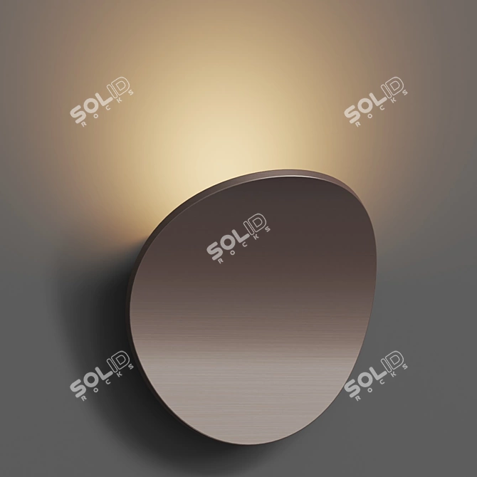 Modern Aluminum Wall Sconce Fixture 3D model image 3