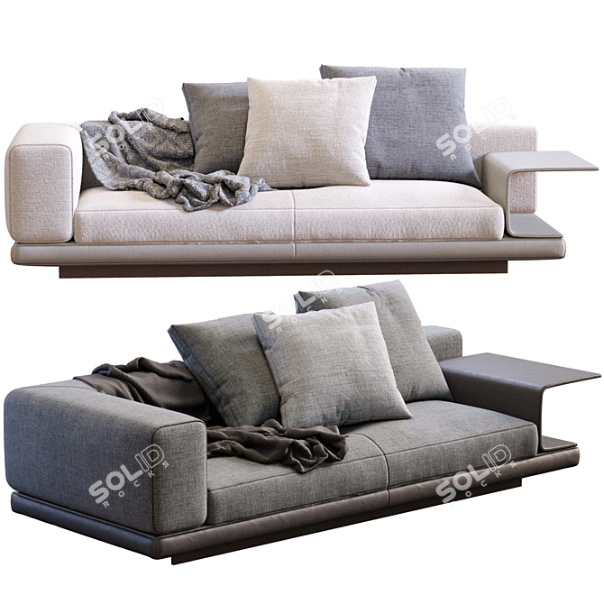 Elegant Minotti Connery Sofa 3D 3D model image 2