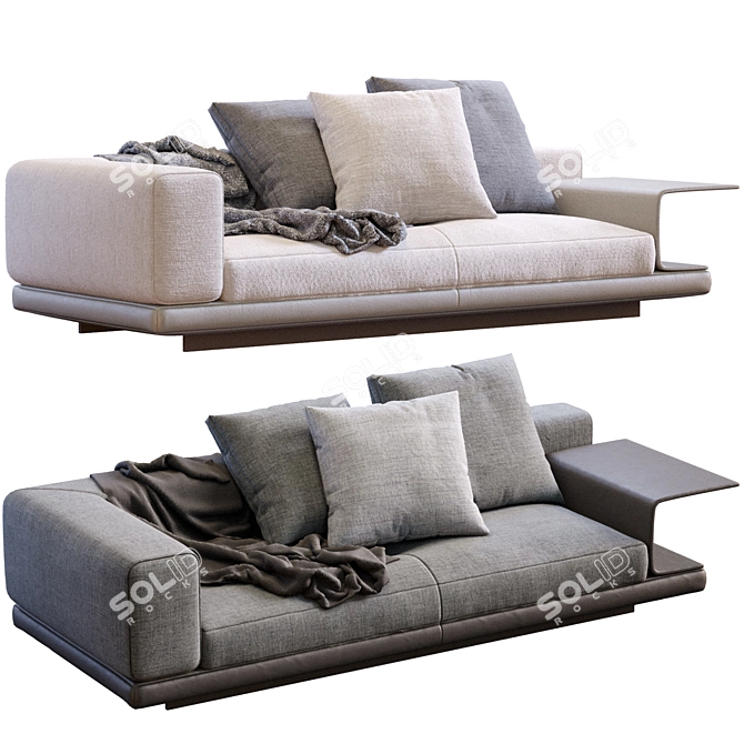 Elegant Minotti Connery Sofa 3D 3D model image 3