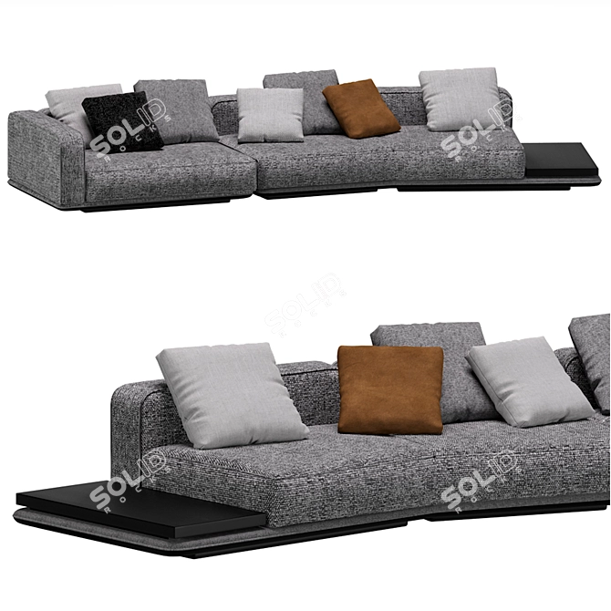 Minotti Horizonte Modular Sofa Set 3D model image 3