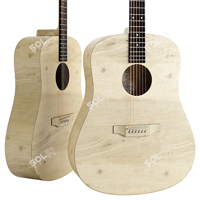 2015 Guitar Model for 3Ds Max 3D model image 3