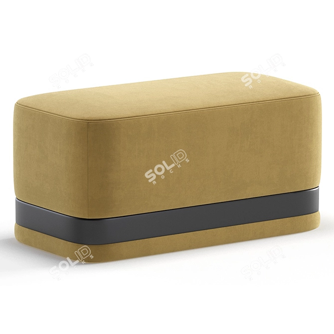 Contemporary Pouffe Aroka 3 Colors 3D model image 3