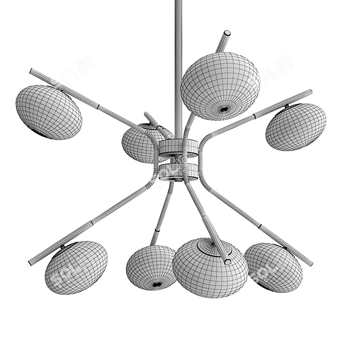 Levity 8: Modern Lighting Elegance 3D model image 2