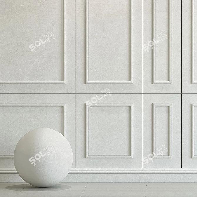 Decorative Plaster with Molding 256 3D model image 2