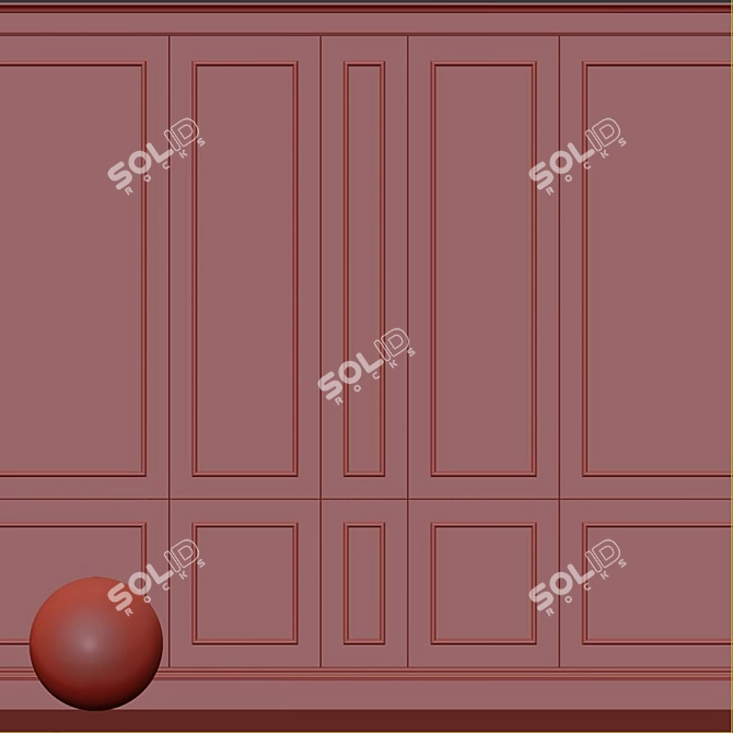 Decorative Plaster with Molding 256 3D model image 4