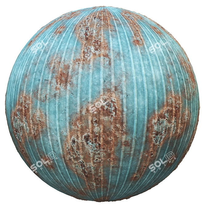 PBR Rusty Metal Collection Set 3D model image 4