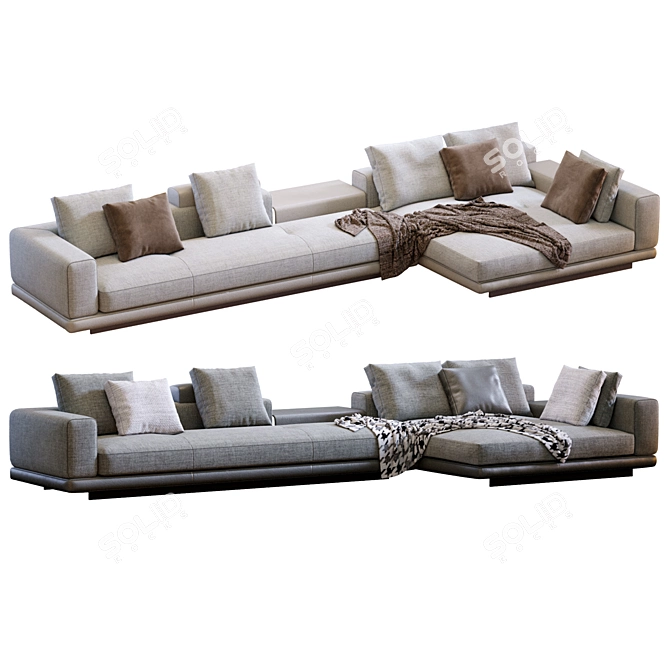 Modern Minotti Sofa Connery 3D model image 2