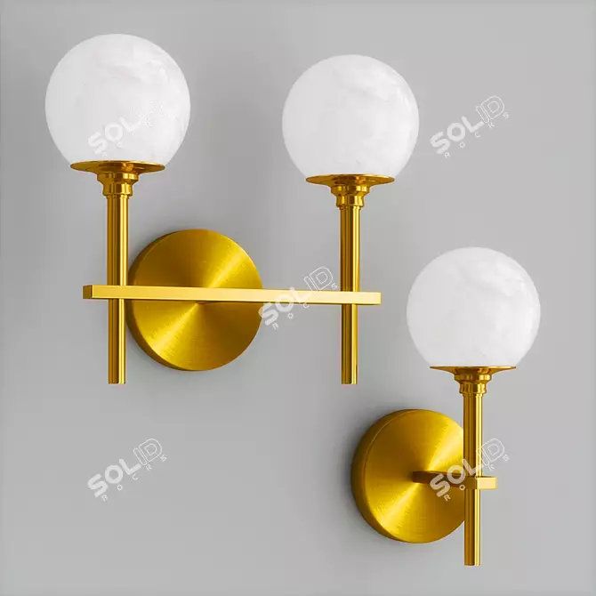 Elegant MARELL Collection Lamps 3D model image 2