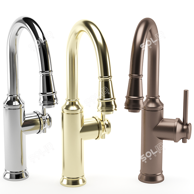 Versatile BLANCO Kitchen Faucet 3D model image 4