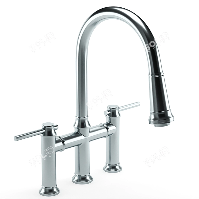 Versatile BLANCO Kitchen Faucet 3D model image 5