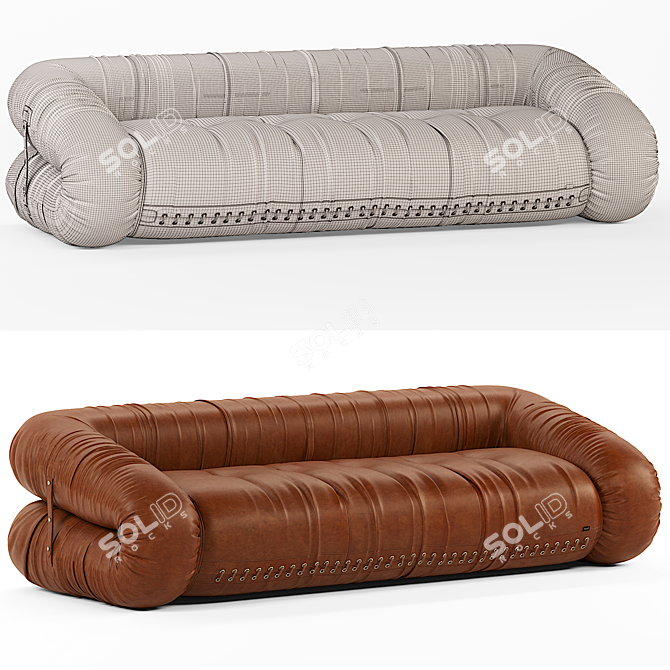 Giovannetti ANFIBIO Sofa - Contemporary Style 3D model image 3