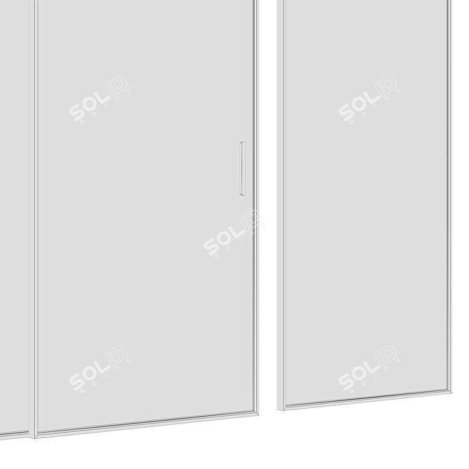 Lualdi L7 Sliding Door Set 3D model image 3