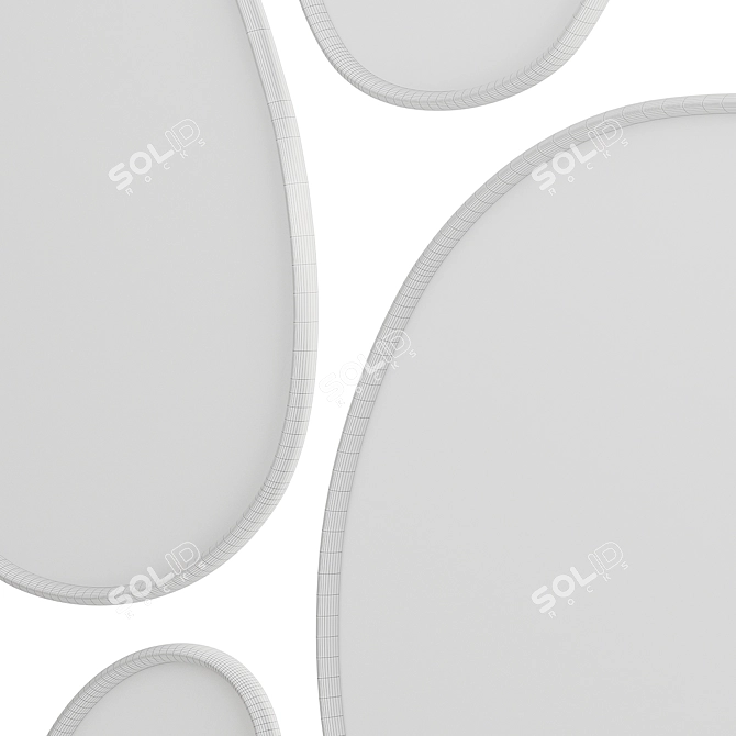 Elegant Mirror Panel CS001, Apika 3D model image 6