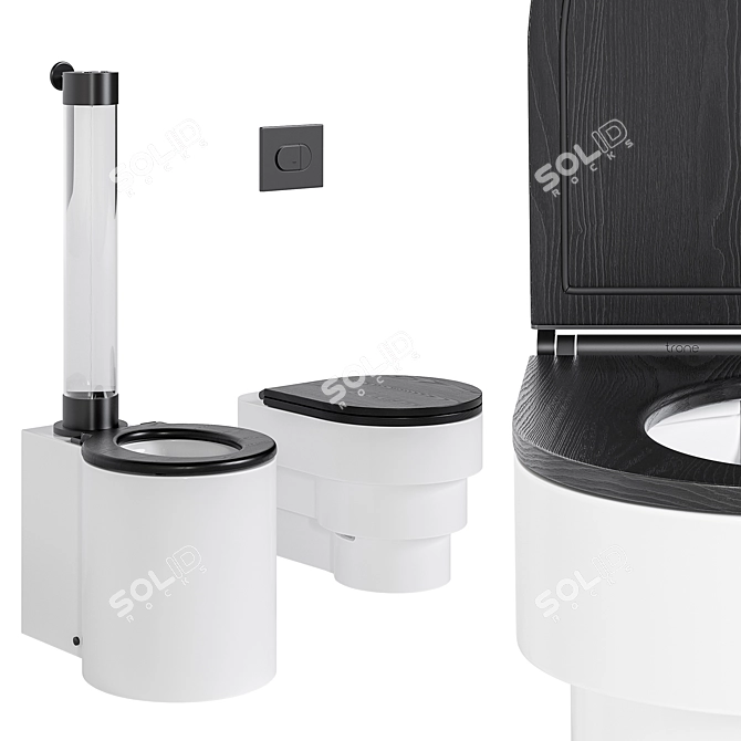 Parisian Elegance Toilet Set 3D model image 1