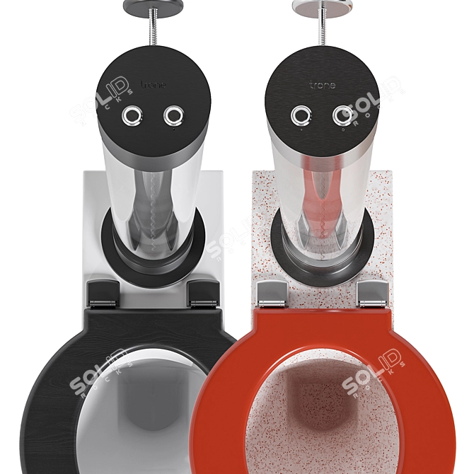 Parisian Elegance Toilet Set 3D model image 6