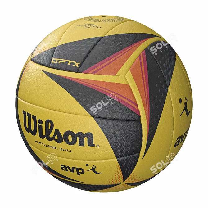 Wilson OPTX AVP Beach Volleyball Ball 3D model image 1