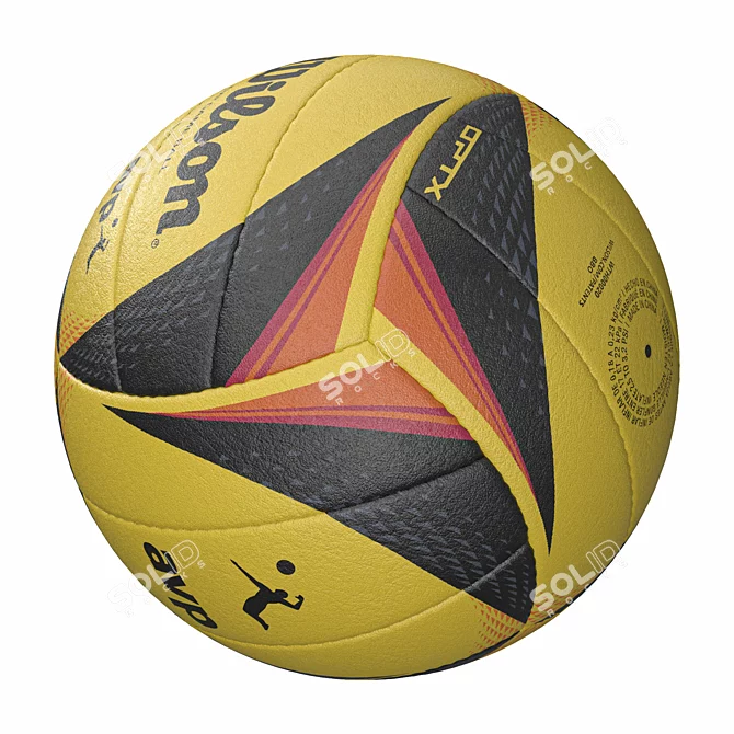 Wilson OPTX AVP Beach Volleyball Ball 3D model image 2