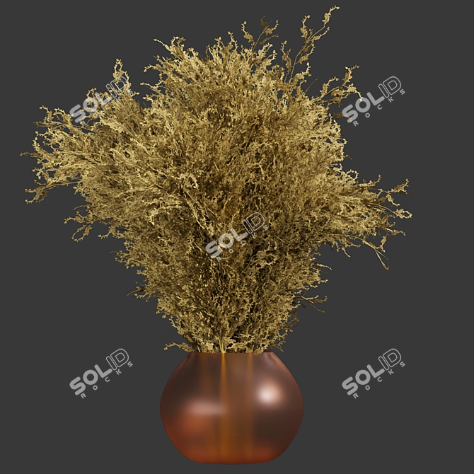 Premium Dried Flower Bouquet 3D 3D model image 3