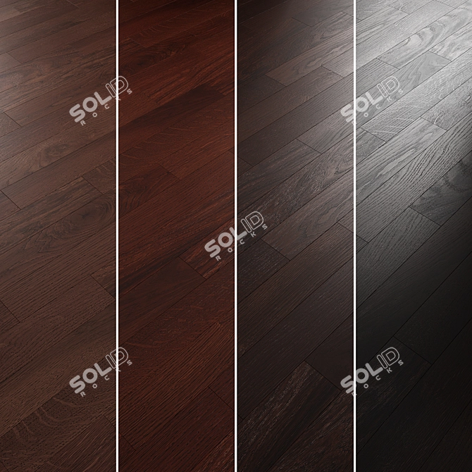 Oak Parquet Flooring Collection 3D model image 4