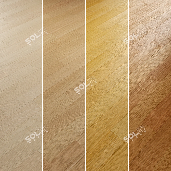 Oak Parquet Flooring Collection 3D model image 2