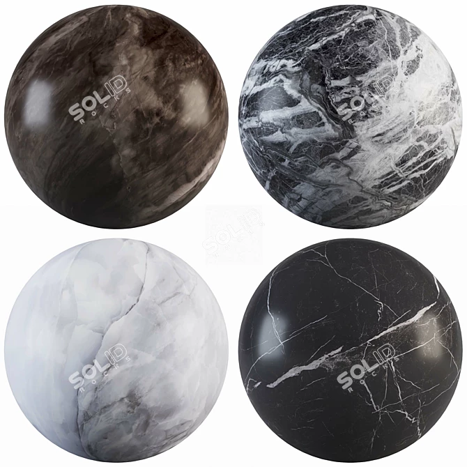 Marble Texture Collection Pack 3D model image 1