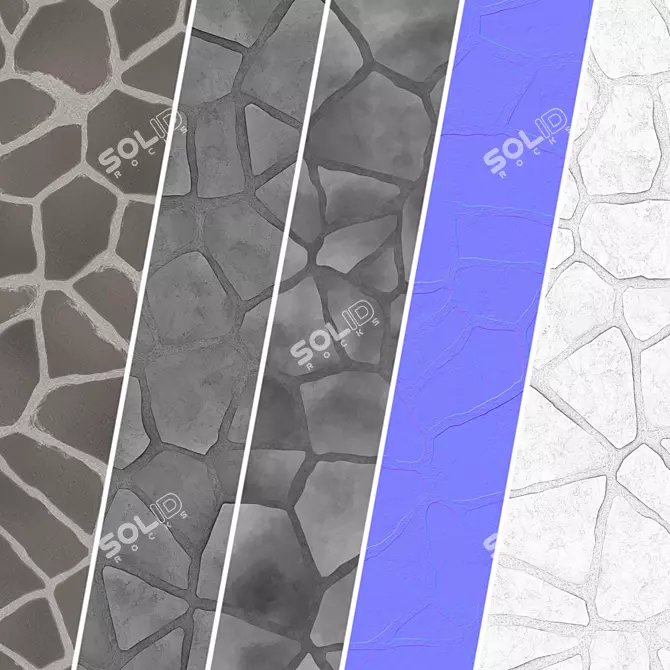 Stone 02 PBR 4K Seamless 3D model image 4