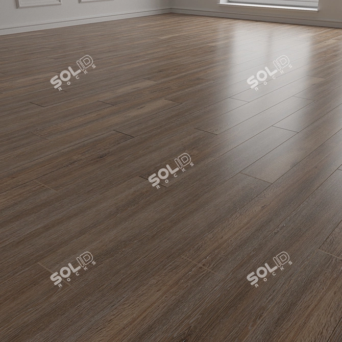 Wooden Parquet Floor Texture 3D model image 2