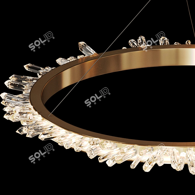 Elegant Deodora Chandelier Collection 3D model image 2