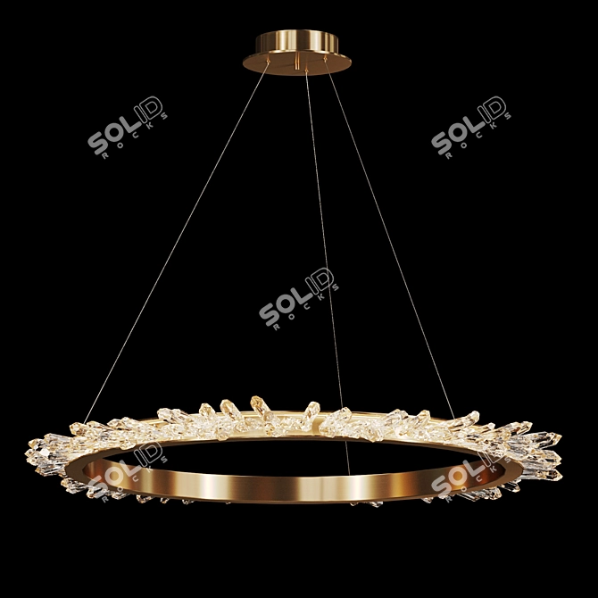 Elegant Deodora Chandelier Collection 3D model image 3
