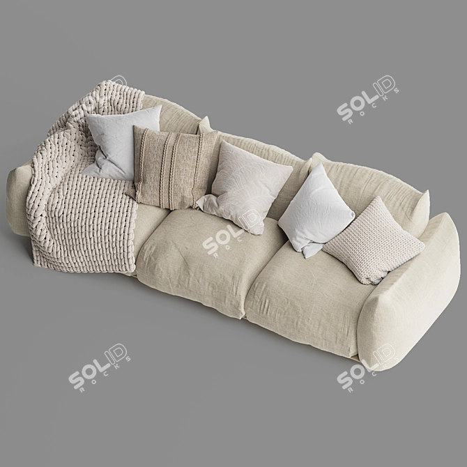 Italian Design Arflex Marenco Sofa 3D model image 5