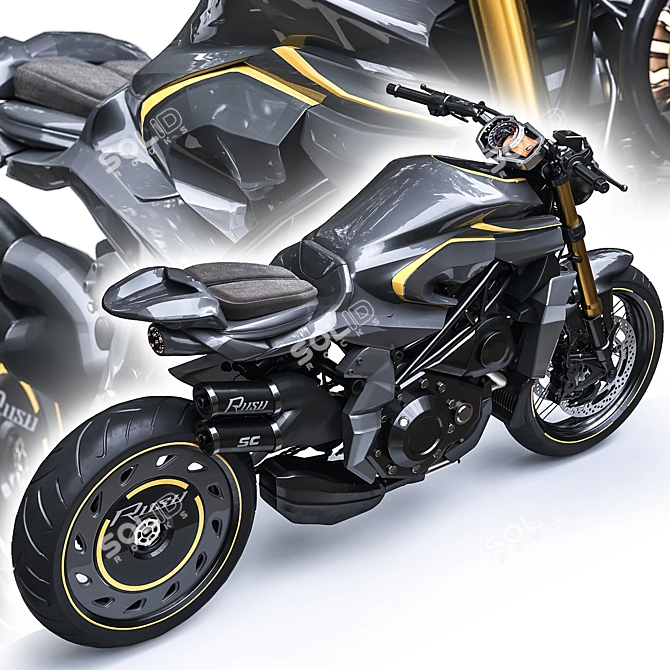 2022 Rush: Exhilarating MV Agusta 3D model image 3