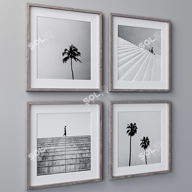 Modern Wall Art Set 2021 3D model image 2