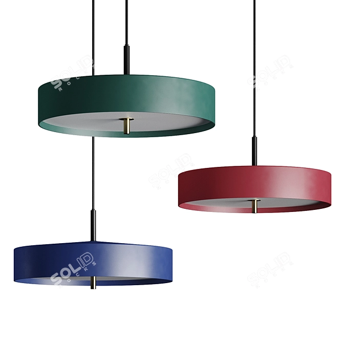 Cymbal Pendant Light 3D model image 1