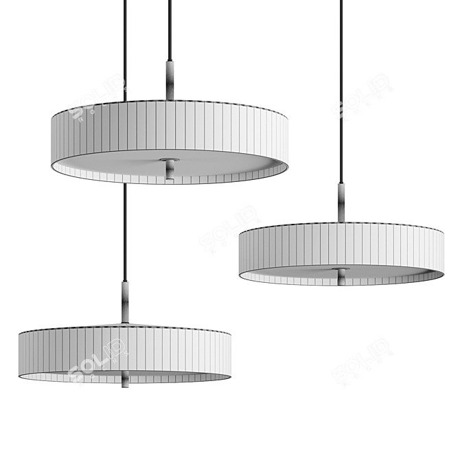 Cymbal Pendant Light 3D model image 3