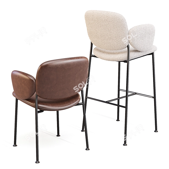 Macka: Modern Scandinavian Seating 3D model image 4