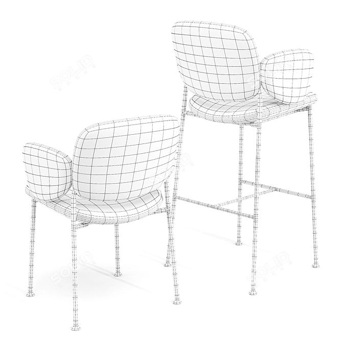 Macka: Modern Scandinavian Seating 3D model image 5