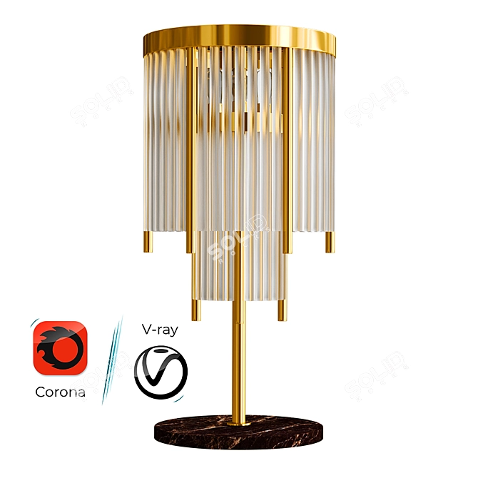 Pharo Table Lamp 3D Model 3D model image 1