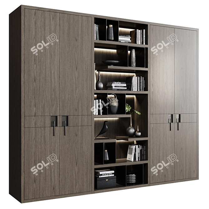 Modern Style Wardrobes 54 3D model image 2