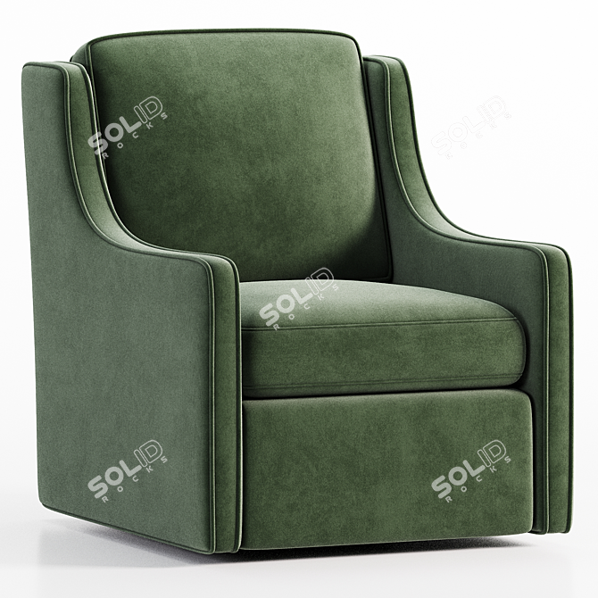 Brooksville Swivel Armchair 3D Model 3D model image 2