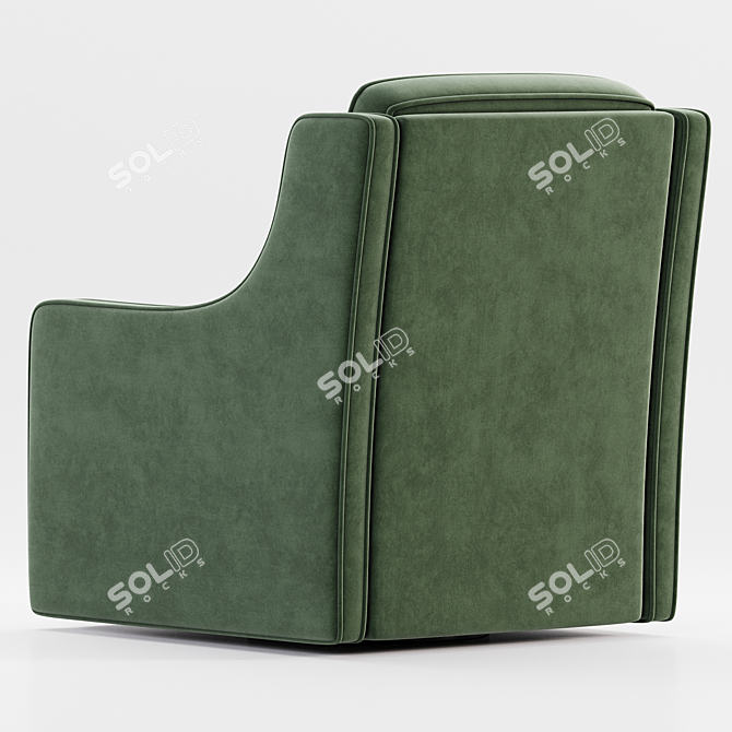 Brooksville Swivel Armchair 3D Model 3D model image 3