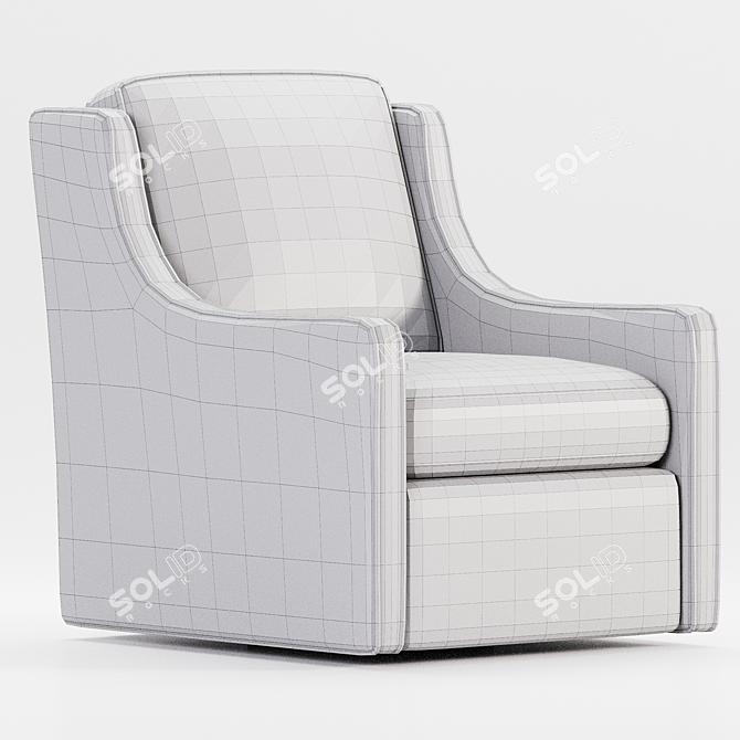 Brooksville Swivel Armchair 3D Model 3D model image 4