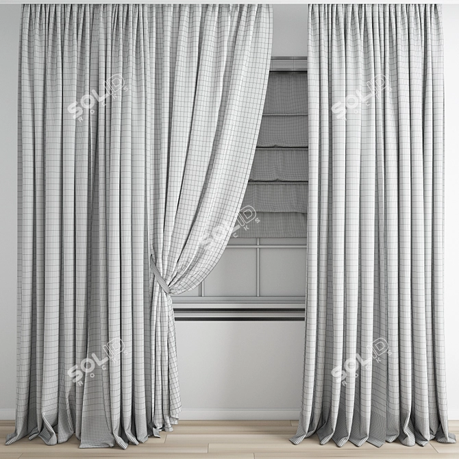 Poly Curtain Model Bundle 3D model image 3