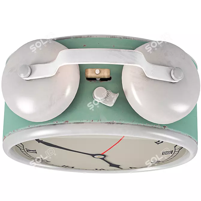 Vintage Russian Alarm Clock 3D model image 3