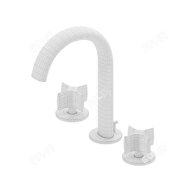 Luxury Bathroom Faucet Set: Roca Armani 3D model image 5